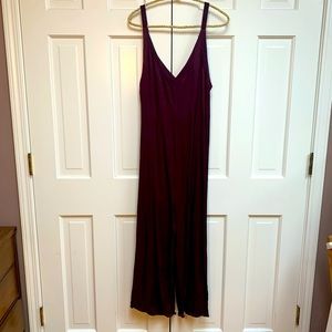 Lacausa Silky Tank Pantsuit Wine